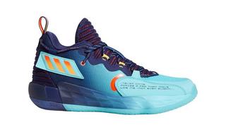 Sneakers Release adidas Dame 7 EXTPLY Space Jam Dark Blue Aqua
